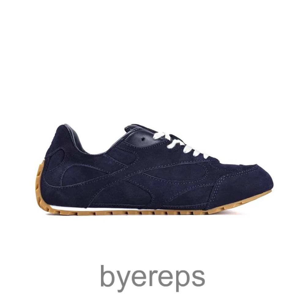 Bottega Venet Orbit Suede Sneakers Neptune Blue