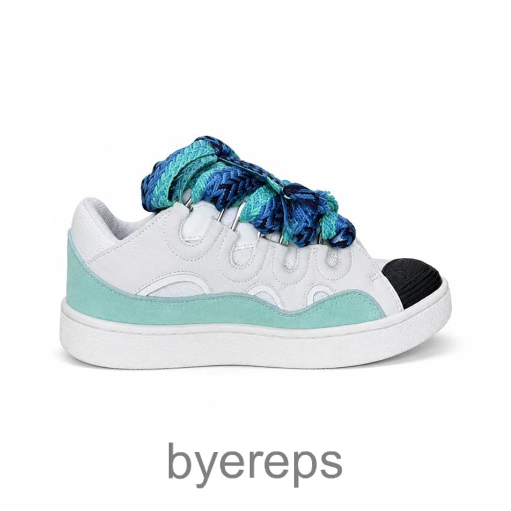 Lanvin Curb Sneaker White Blue