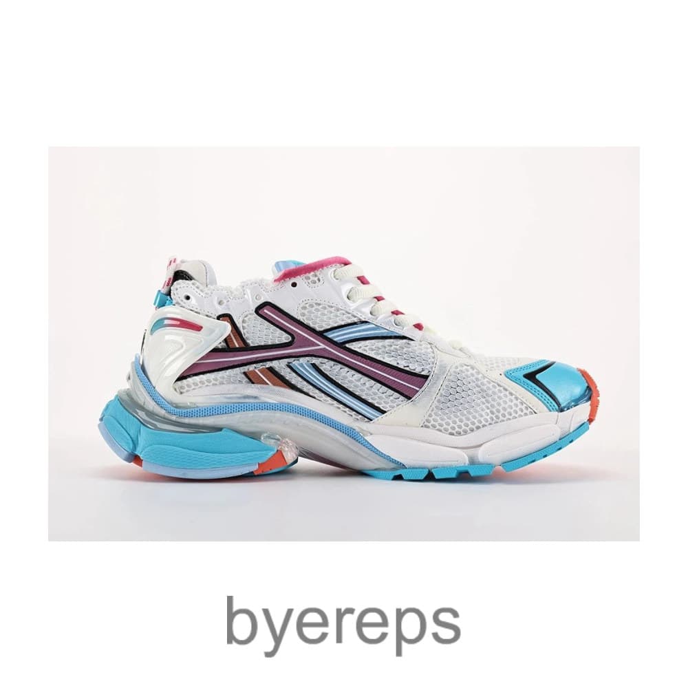 Balenciaga Runner 2.0 Black White Blue Pink Ora