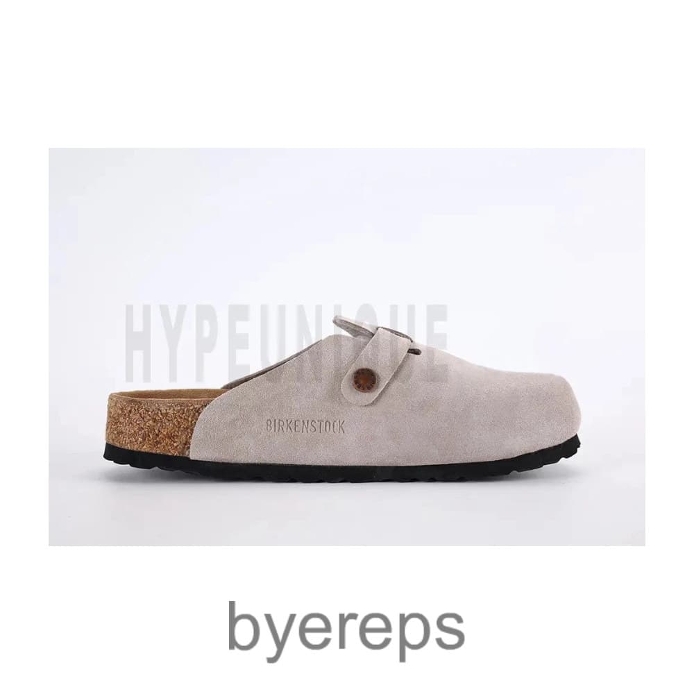 Birkenstock Boston Suede Leather Beigh