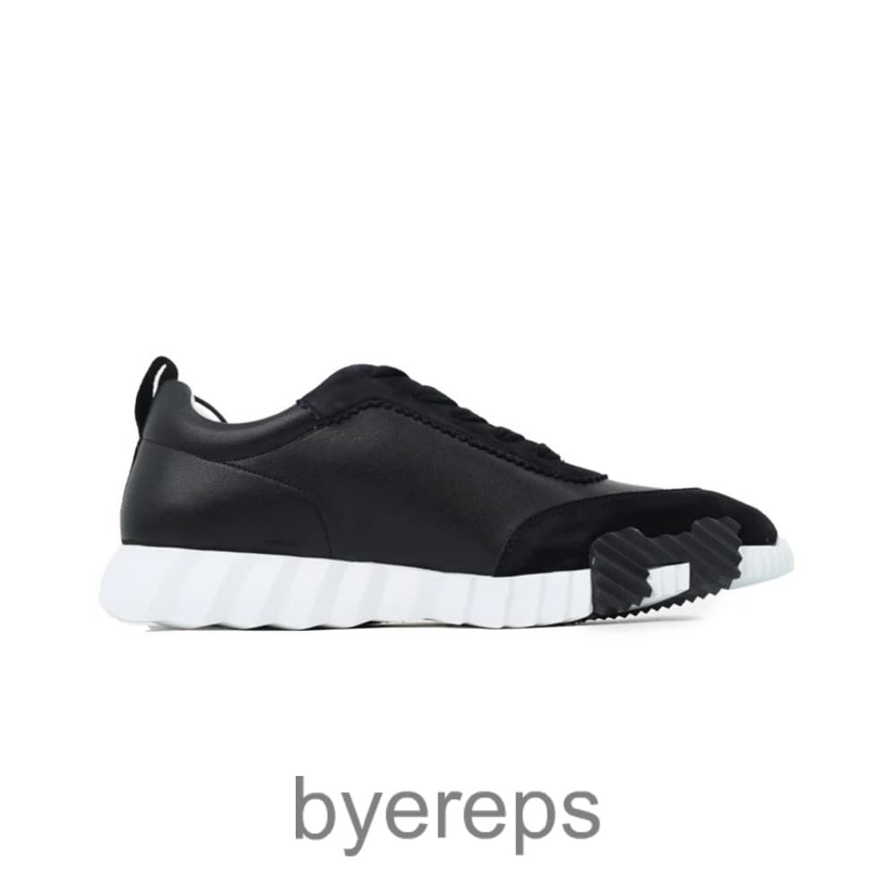 Herms Bouncing Suede Sneaker Black