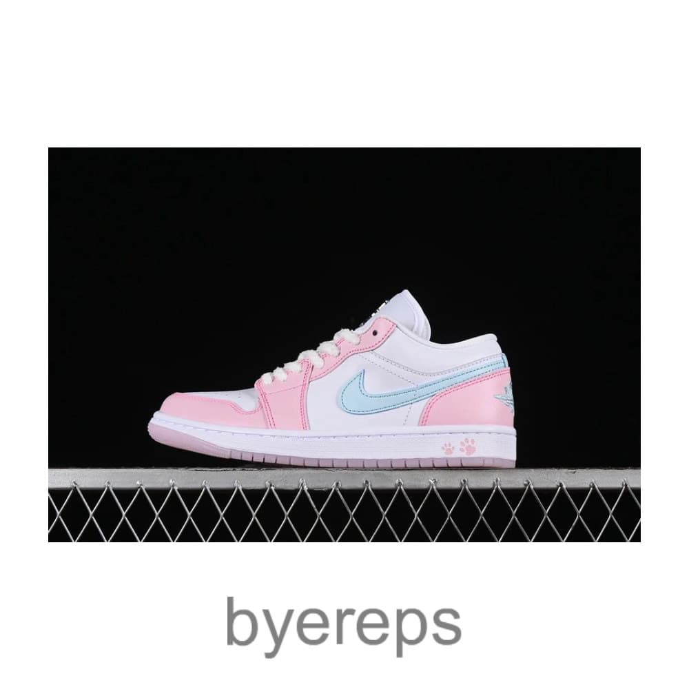 Air Jordan 1 Low Se White/White/Pink Foam/Glacier Blue