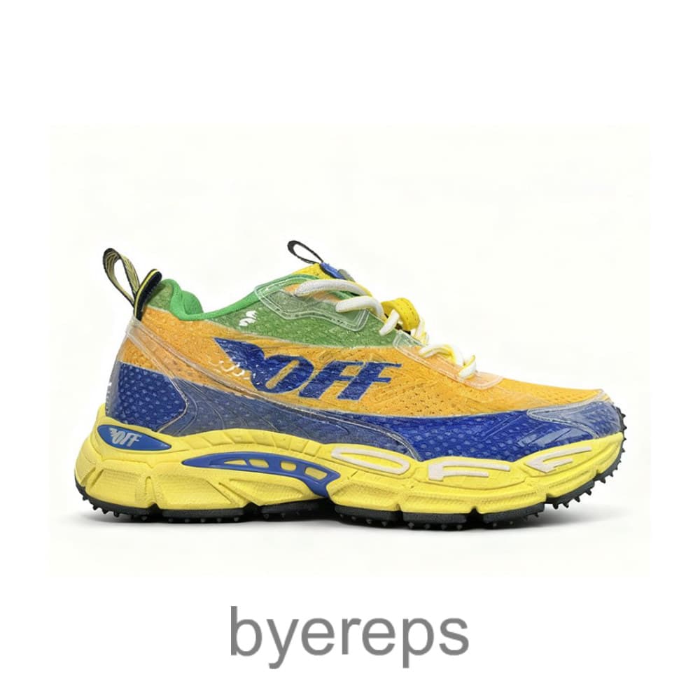 Off-White Be Right Back Formula 1 Yellow Blue