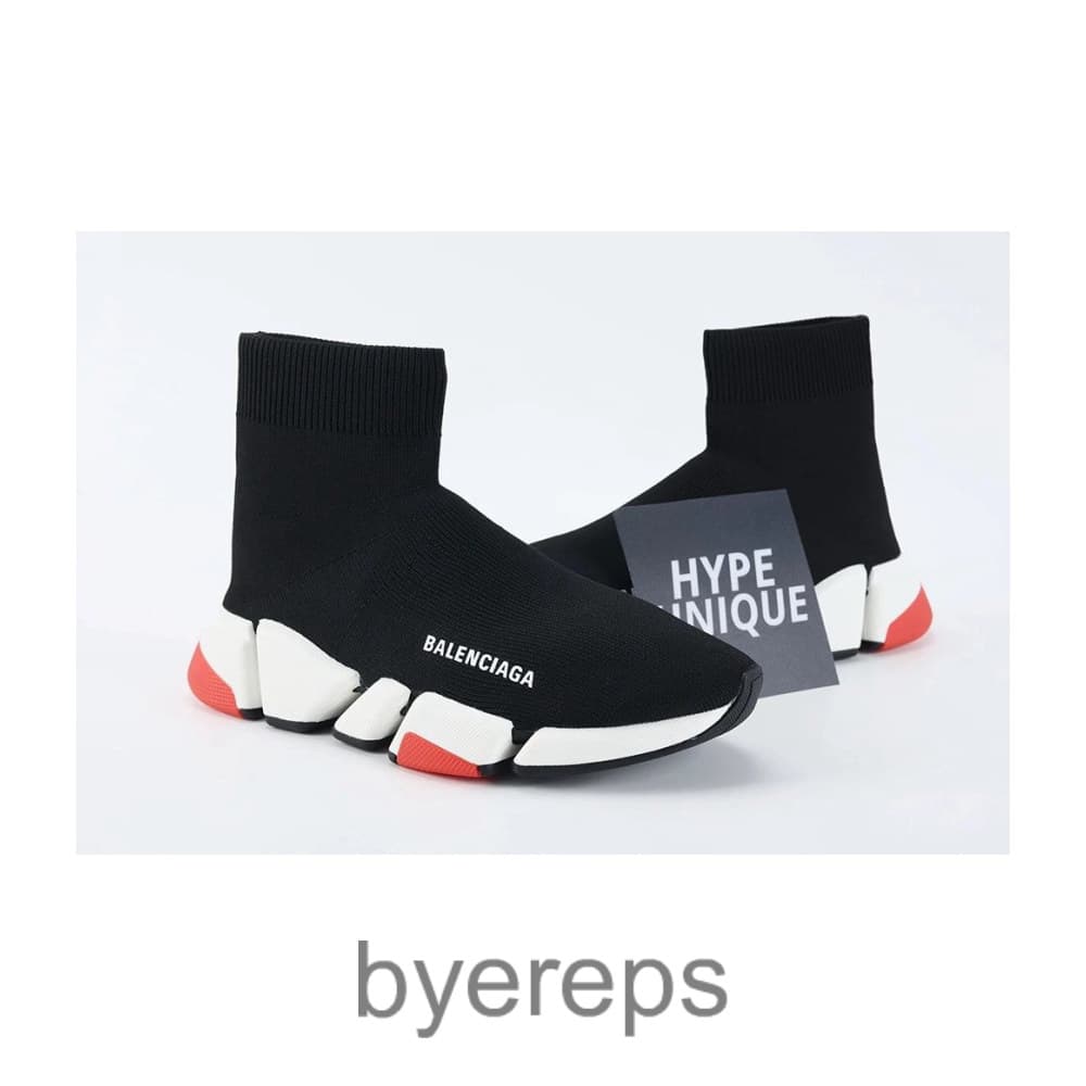 Balenciaga Wmns Speed 2.0 Sneaker Black Red