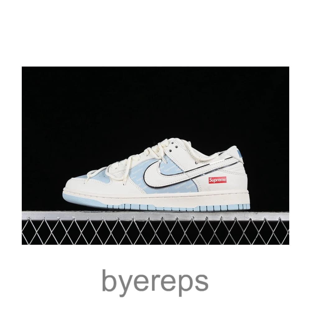 SB Dunk Low Supreme White/Blue/Silver