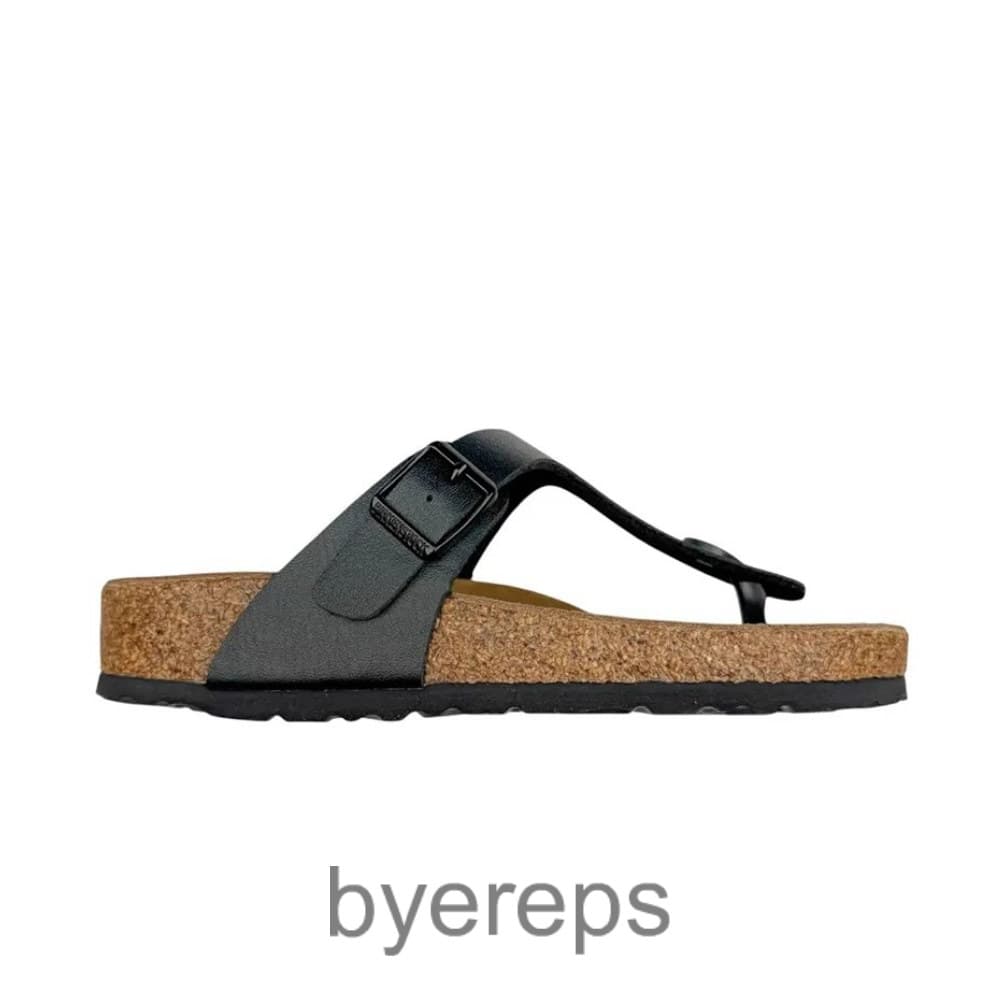 Birkenstock Gizeh Birko Flor Slides Black