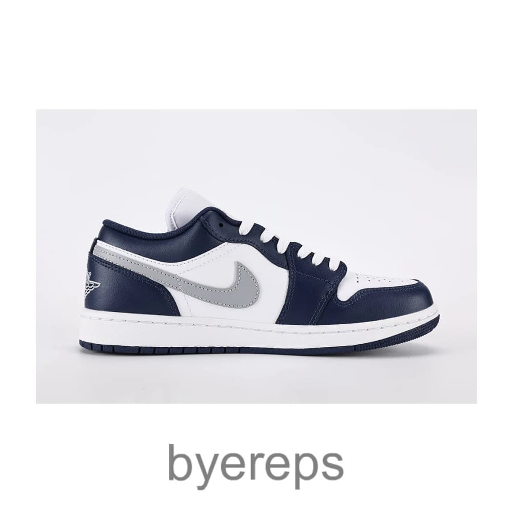 Jordan 1 Low Wolf Grey Midnight Navy