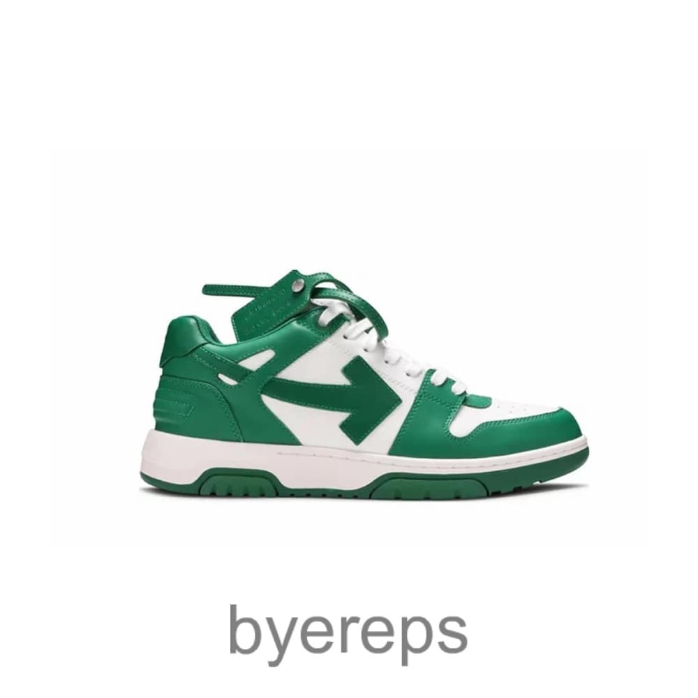 Off-White Out Of Office Low White Green