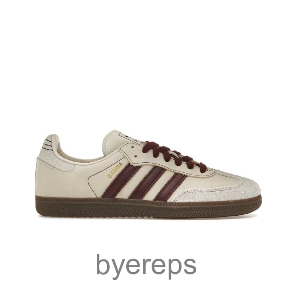 Adidas Samba OG Wonder White Maroon