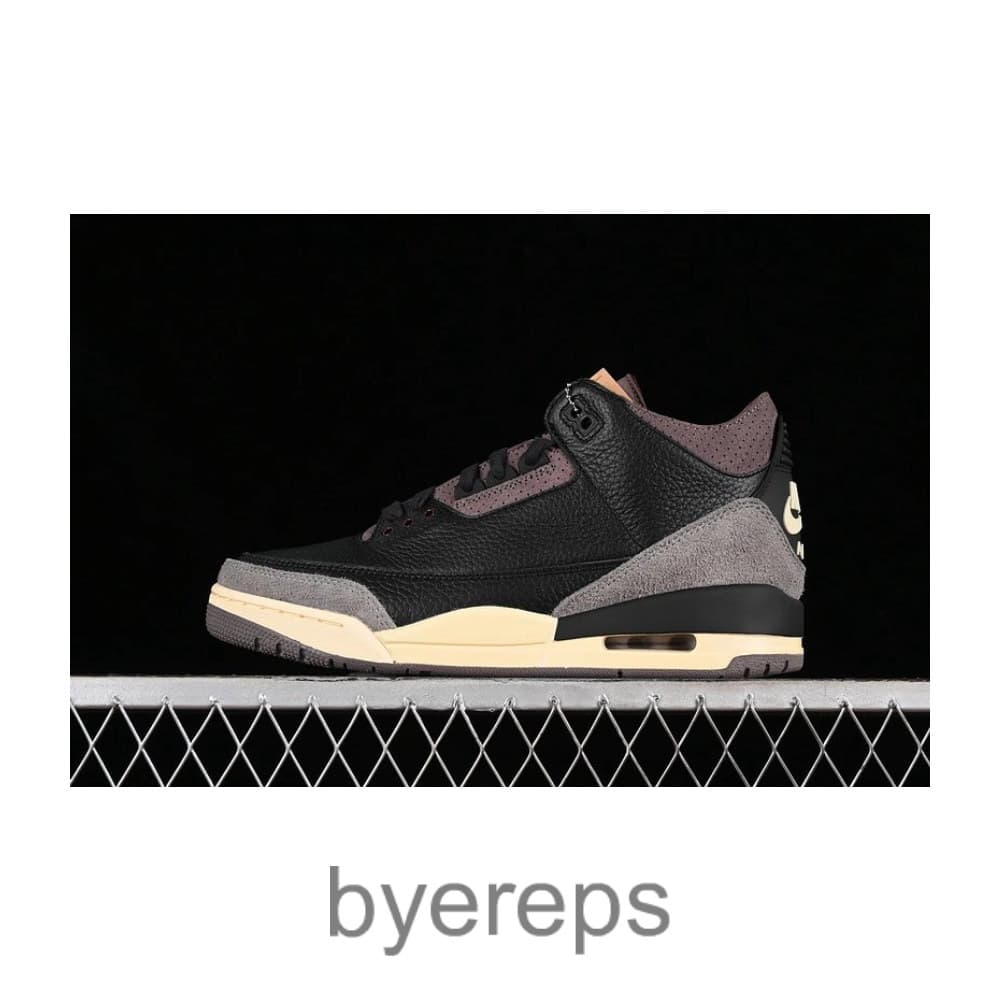 A Ma Maniere X Air Jordan 3 Retro Black Black/Black/Flat Pewter/Violet Ore