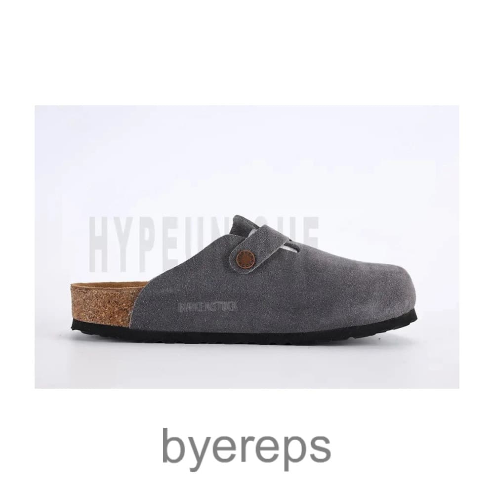 Birkenstock Boston Suede Leather Gray