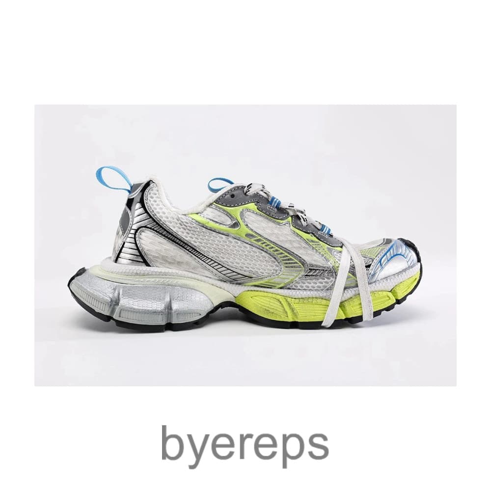 Balenciaga 3xl Chunky Mesh Sneakers White Multicolour