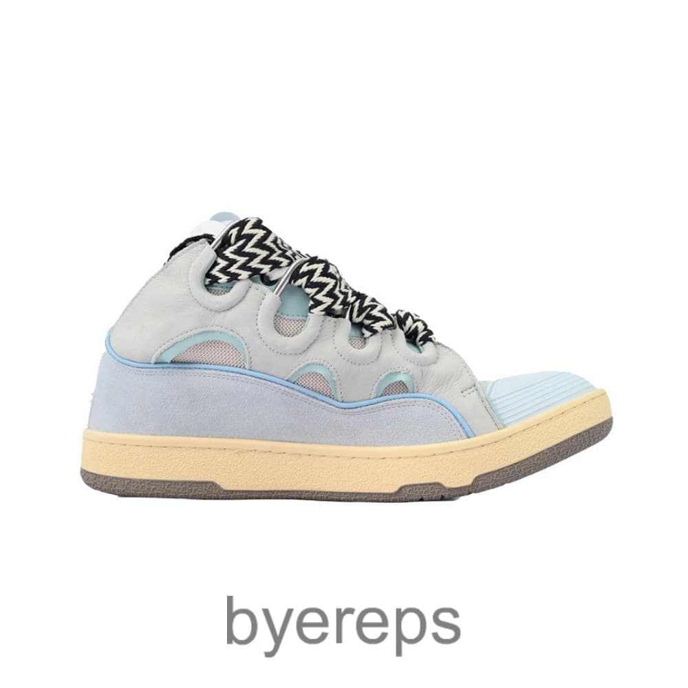 Lanvin Curb Sneakers White Light Blue