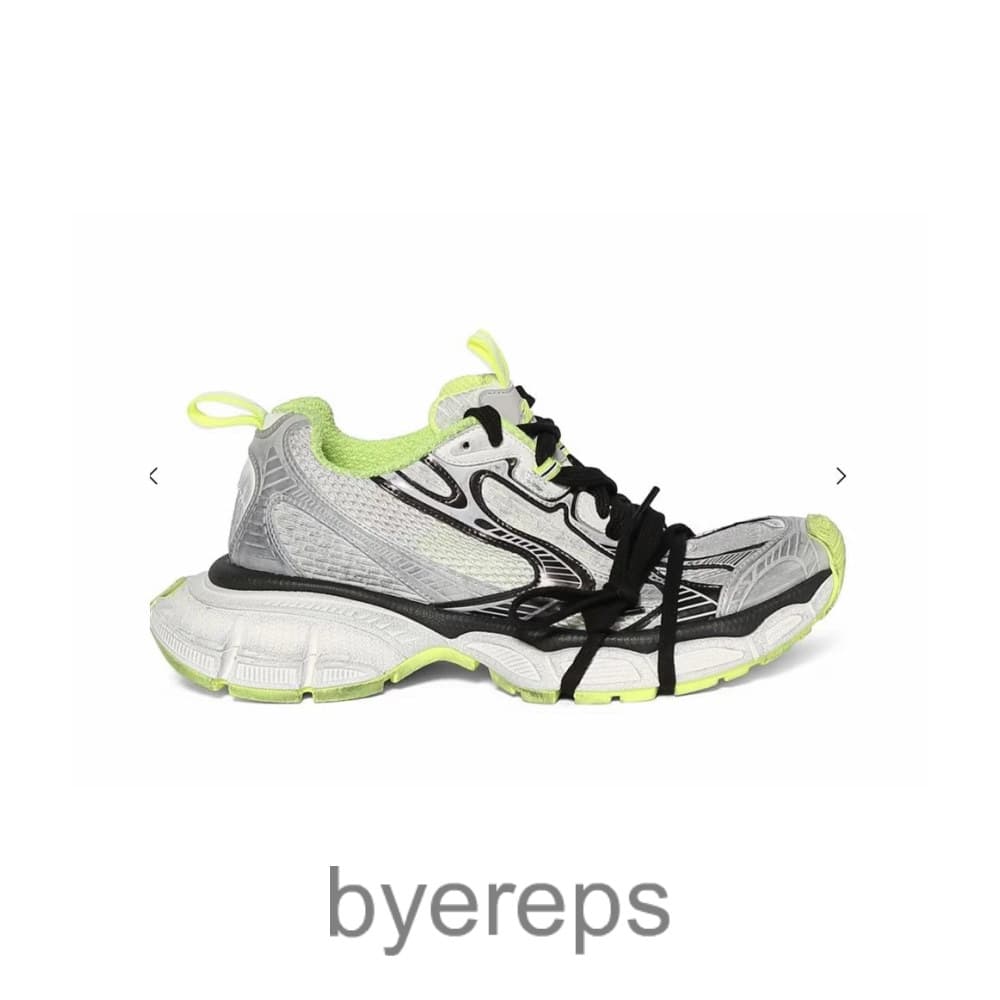 Balenciaga 3xl Distressed Mesh And Rubber Sneakers