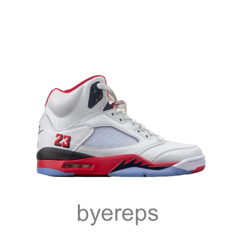 Jordan 5 Retro Fire Red Black Tongue 2025