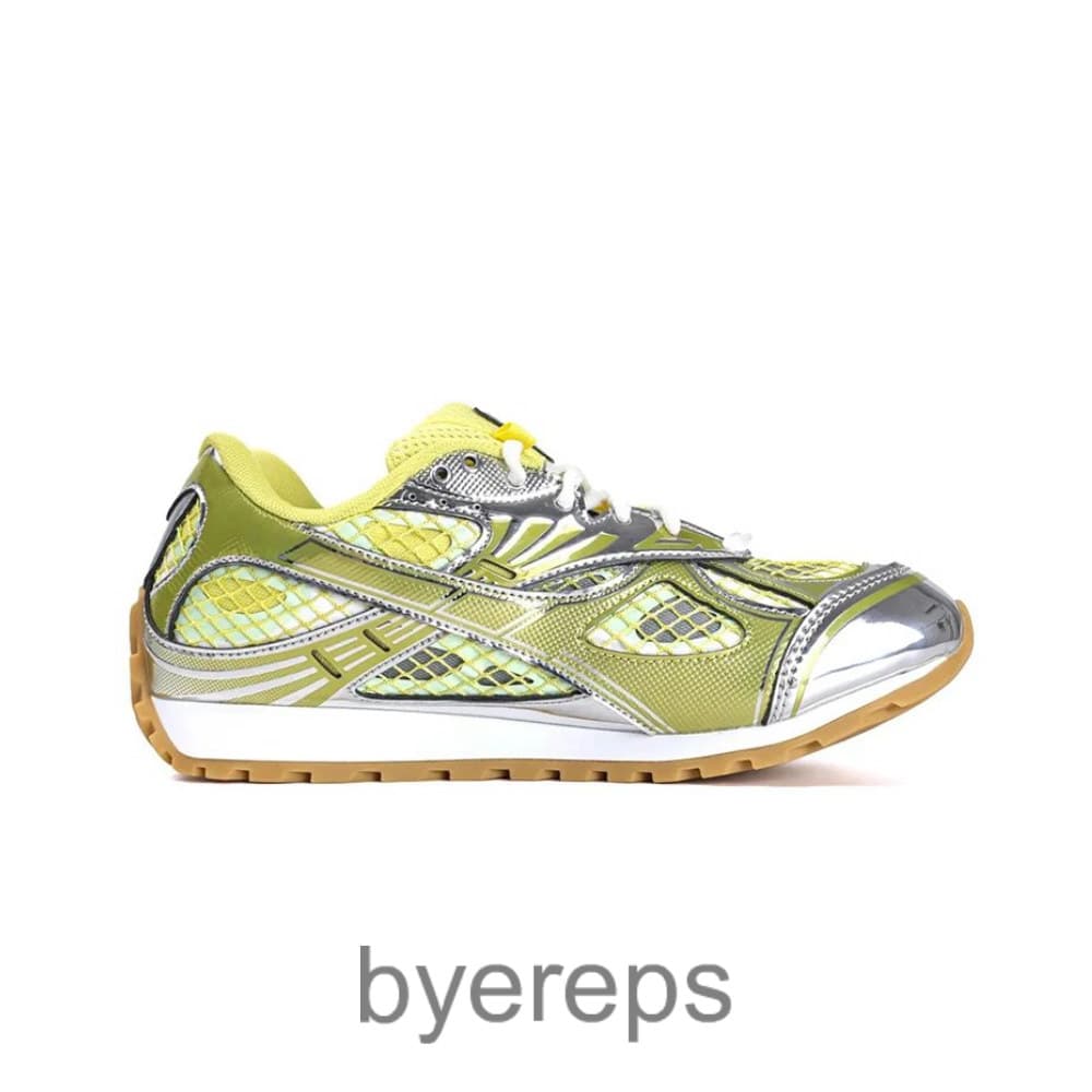 Bottega Veneta Orbit Sneakers Sherbert Silver