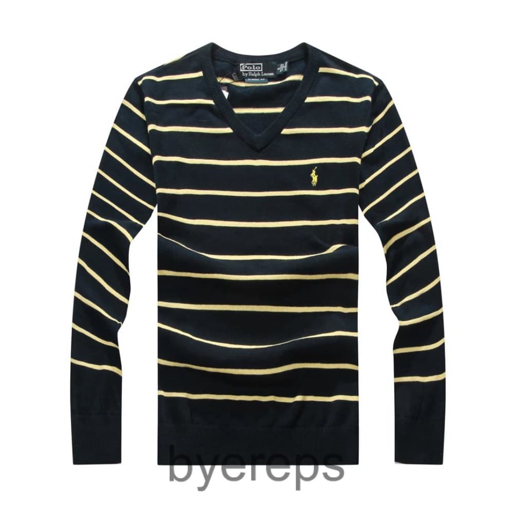 Ralph Lauren Striped V-Neck Sweater